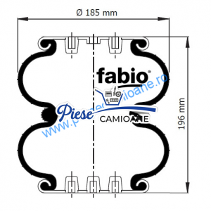 Air Spring  Fabio 2DC-180-6C