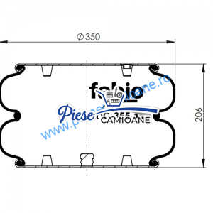 Air Spring  Fabio 2DC-355-11C