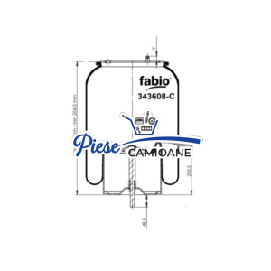 Air Spring Scania  163608-C , With Metal Parts