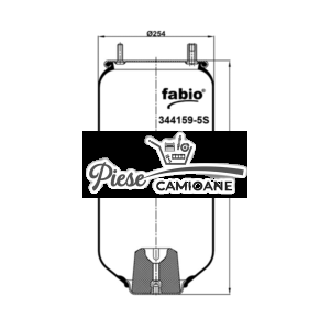 Air Spring VIBERTI  164159-5S , Without Piston