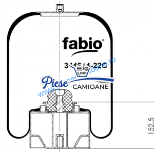 Air Spring  Fabio 344644-22C