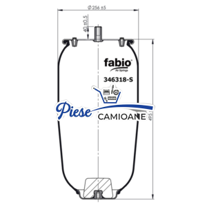 Air Spring SCHMITZ  KG6318NS / 166318-S , Without Piston