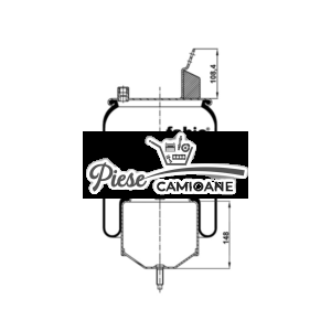 Air Spring VOLVO  KG6418NC , With Metal Parts