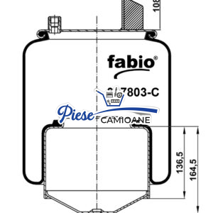Air Spring VOLVO  KG7803-NC / 167803-C , With Metal Parts
