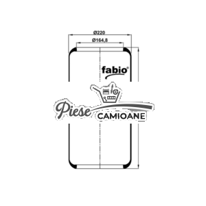 Air Spring SCANIA  16897 Without Piston